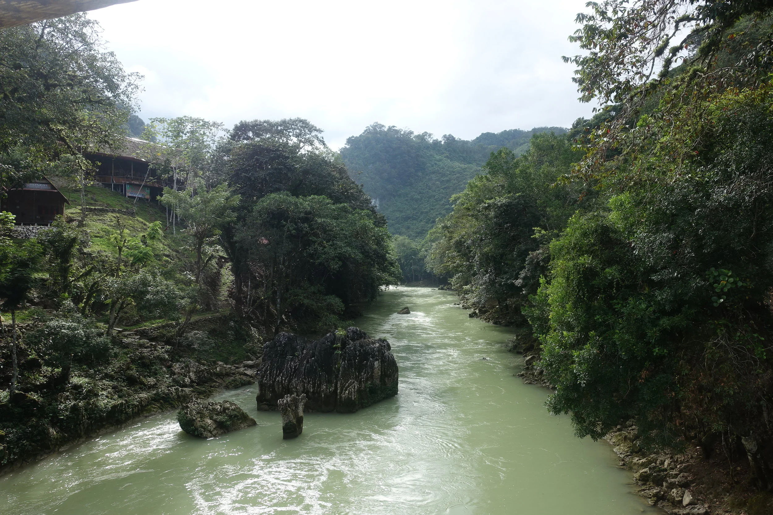 we went tubing down here