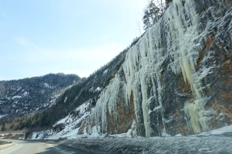 there was still plenty of evidence of winter