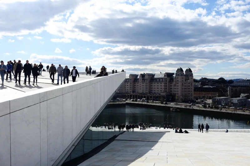 the roof of the opera house