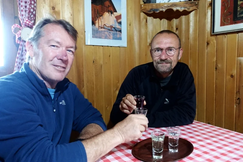 schnapps time on the mountain