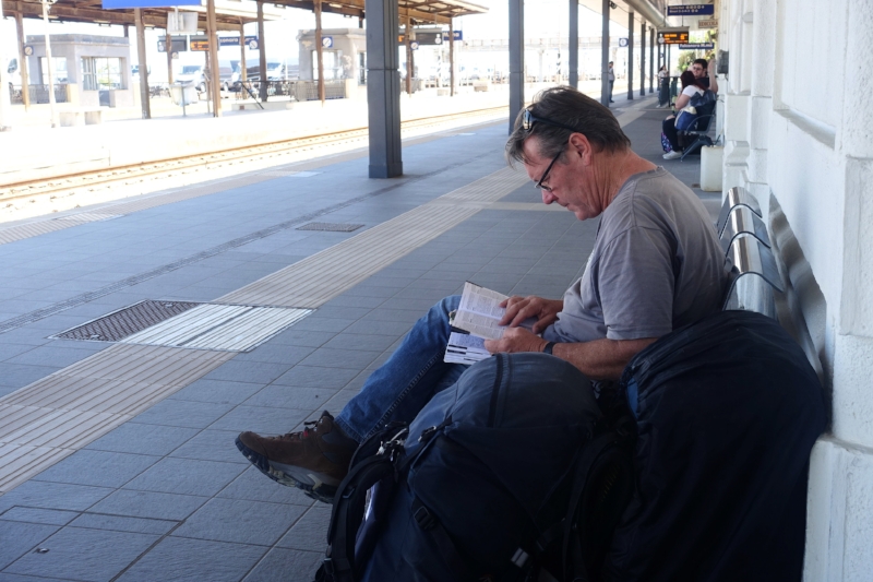 waiting for the rimini train
