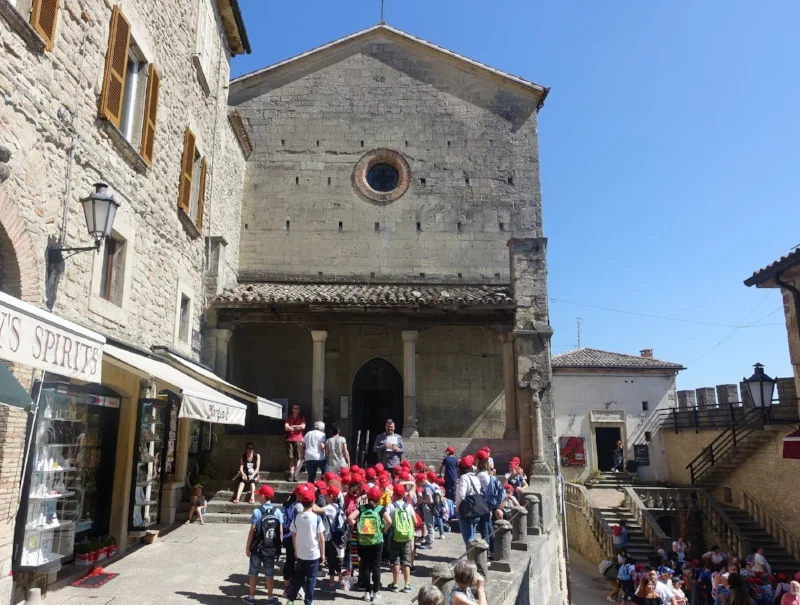 local school trip checking out the church of saint francis