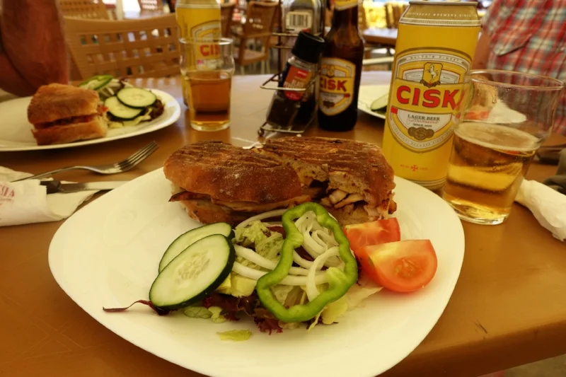 ftira and salad