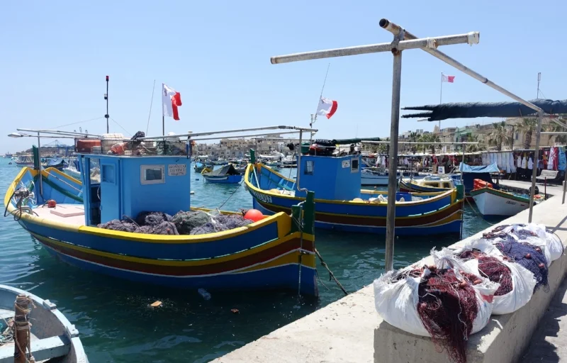 the port town of marsaxlokk