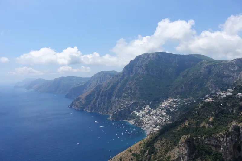 amalfi coast from the path of the gods