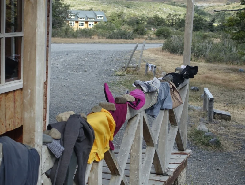 Torres del Paine can be a very windy place - you'll need some rocks if you don't want your washing to blow away