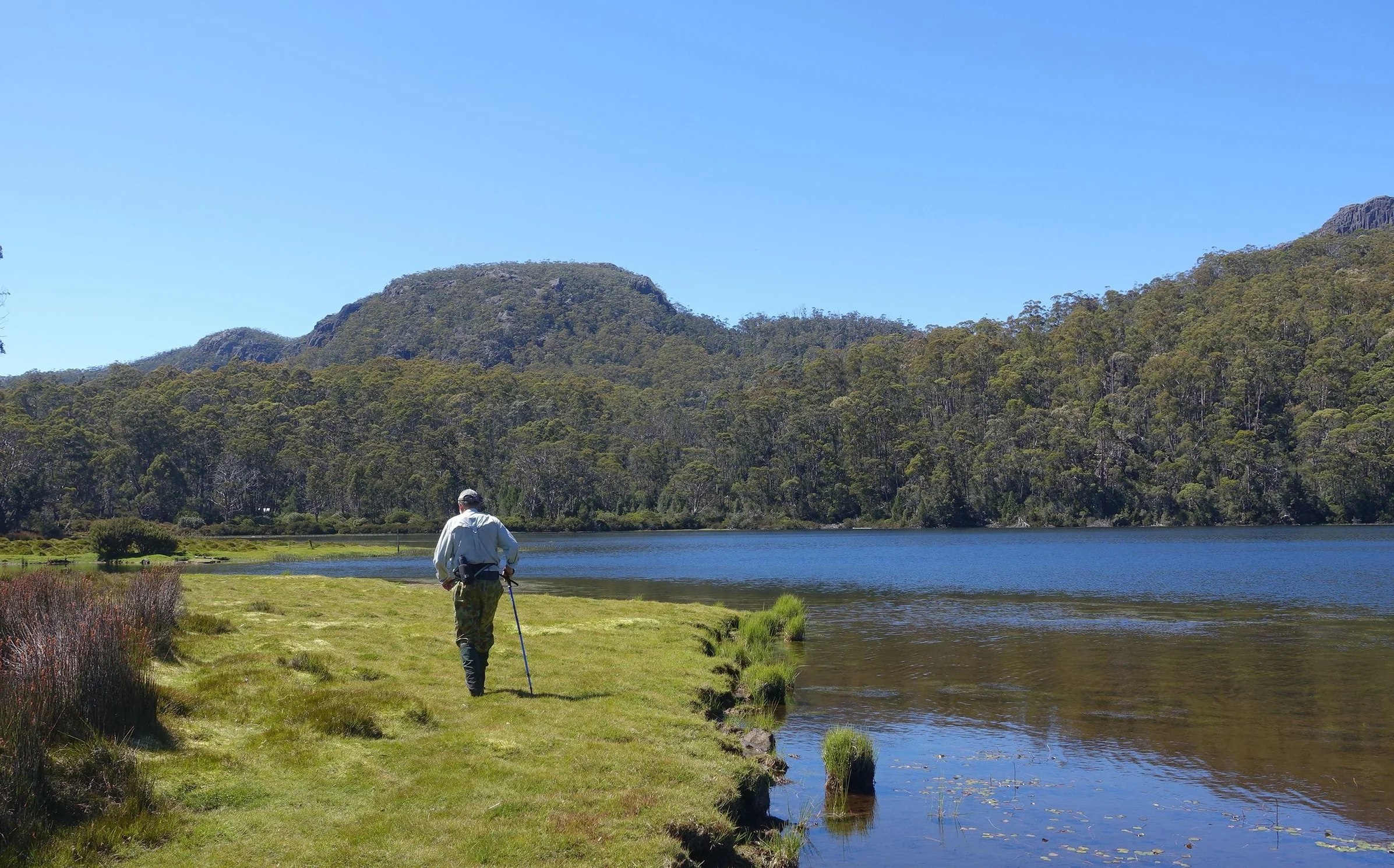 on the shore of junction lake