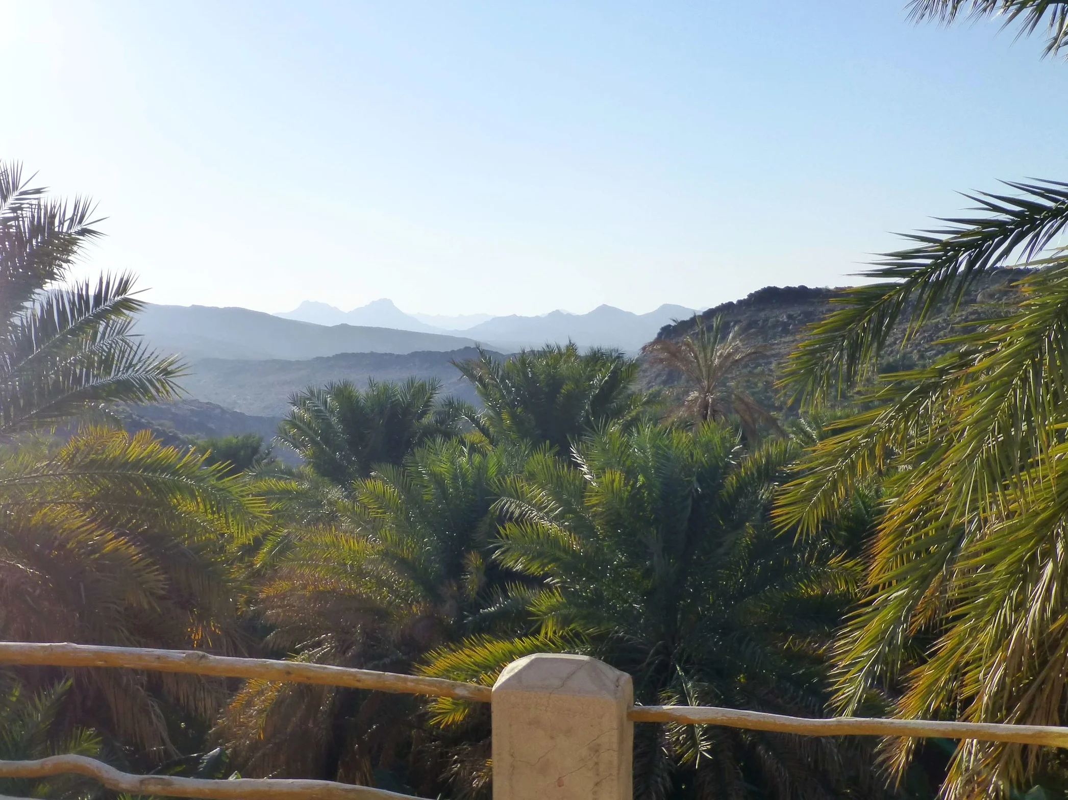 afternoon view from our guesthouse balcony