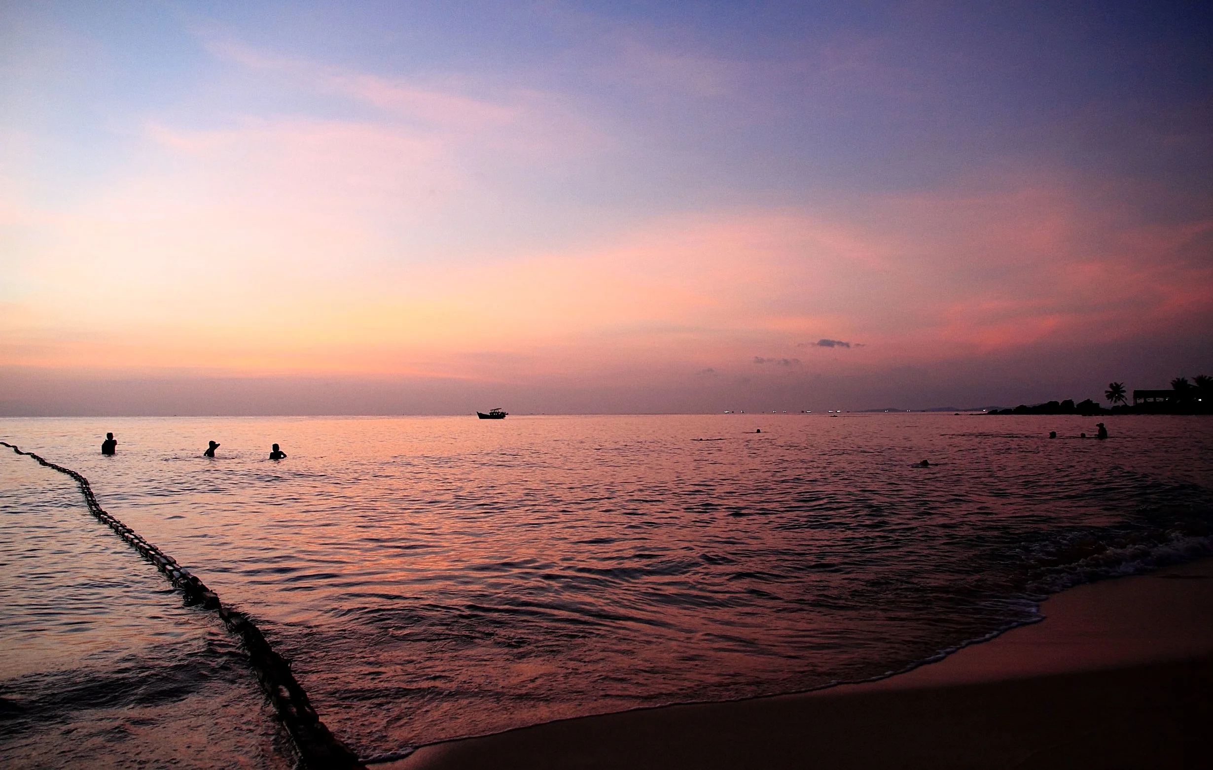 long beach sunset