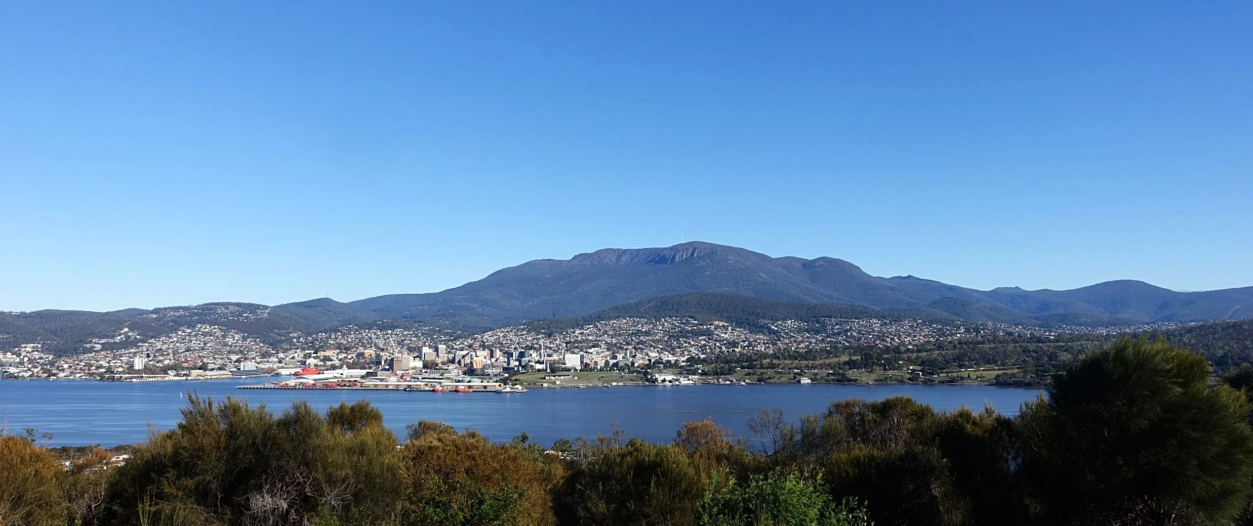 view from rosny point lookout