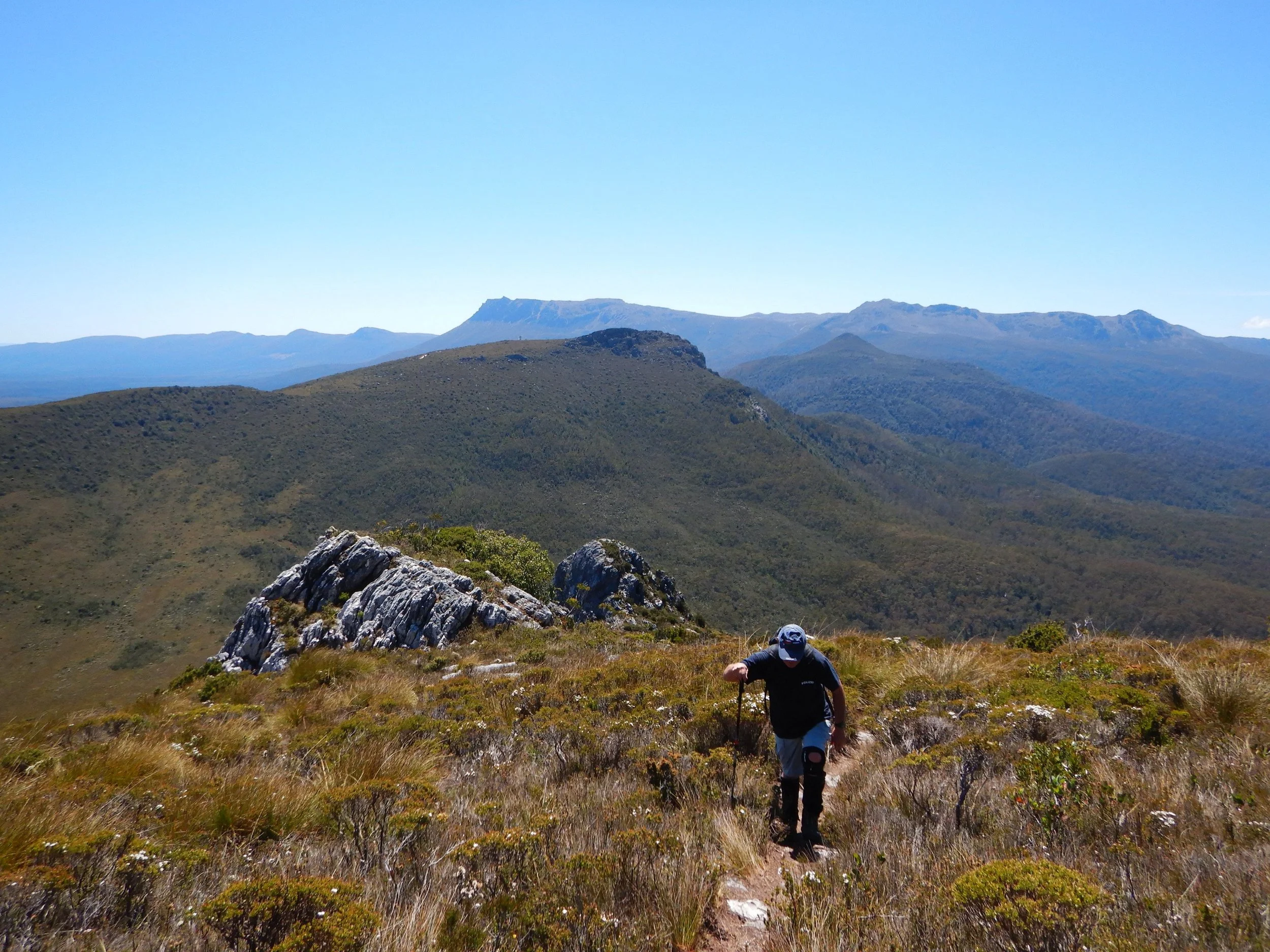 nearing the second outcrop