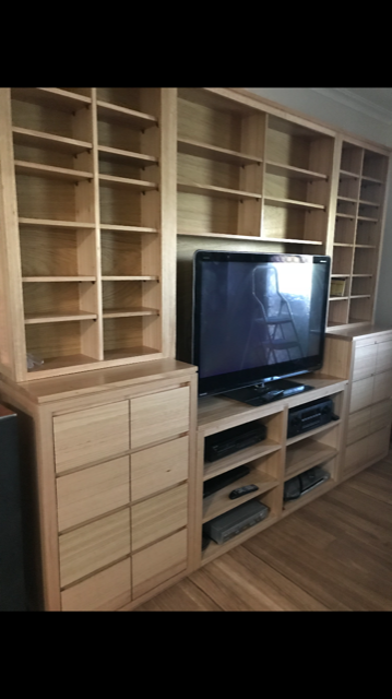 Tasmanian Oak wallunit , any size and range of colour