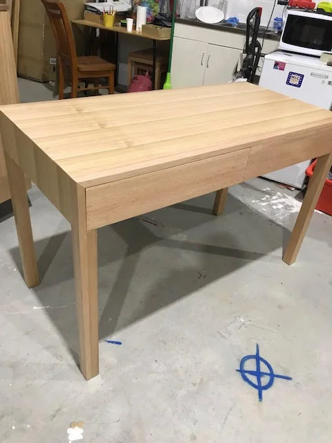 Newton writing desk any size and range of timbers/colours
