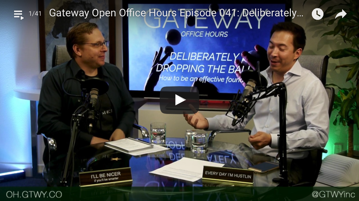 Episode 041: Deliberately Dropping the Ball 