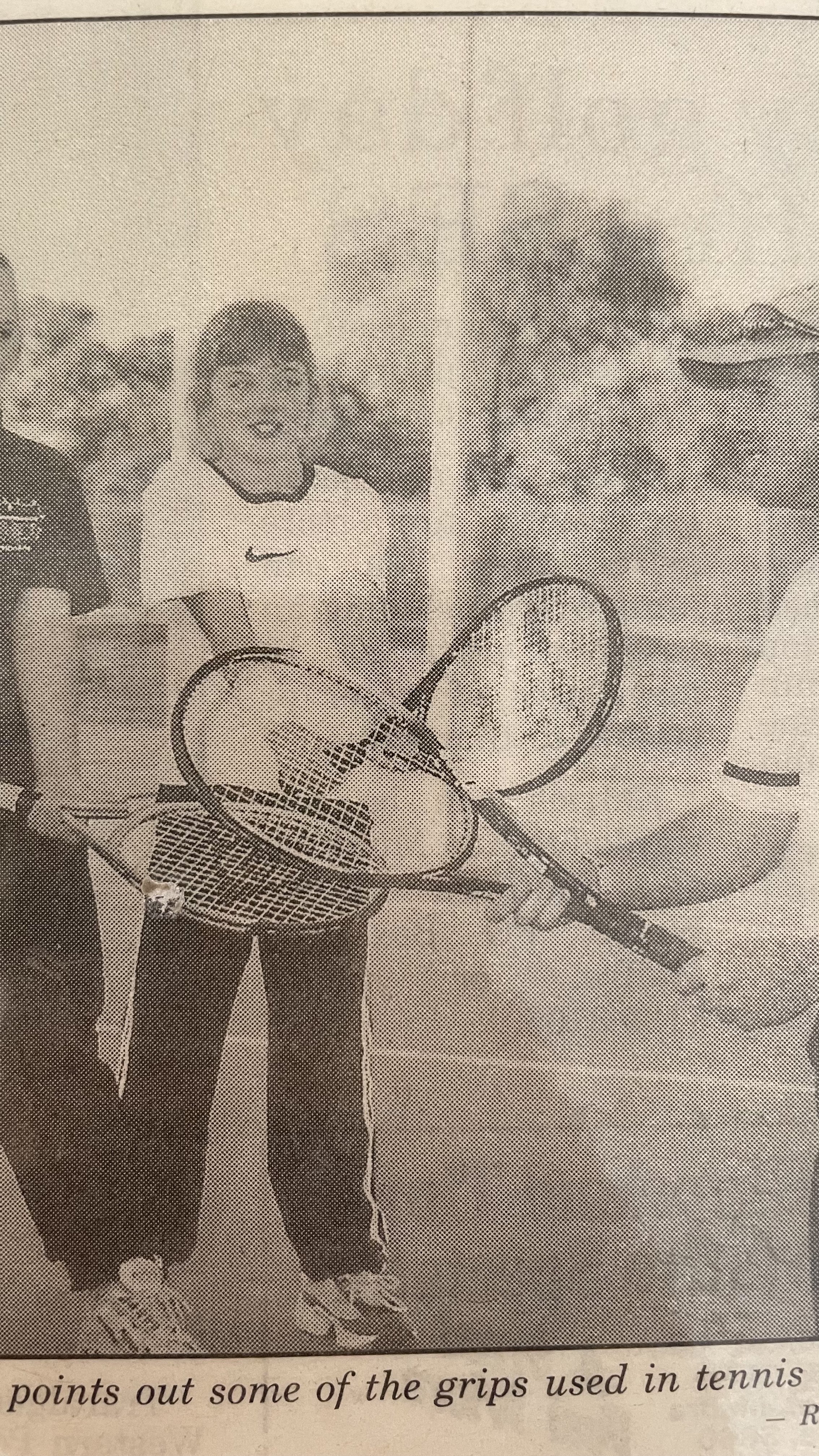 I began tennis at 6 years old.