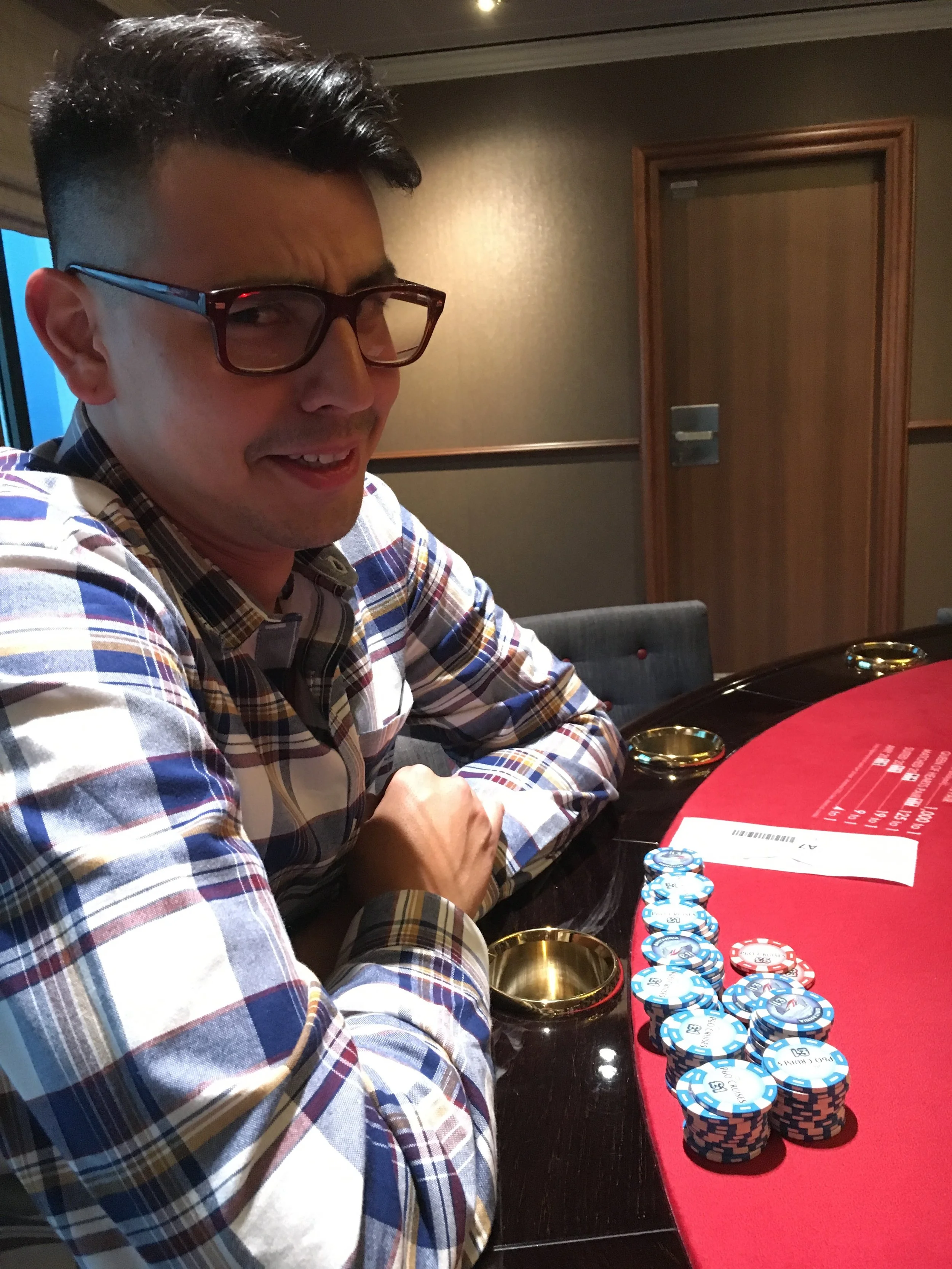 Jonathan, making the dealer sweat.