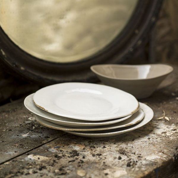 Aged ceramic plates, from £14 - Decorum