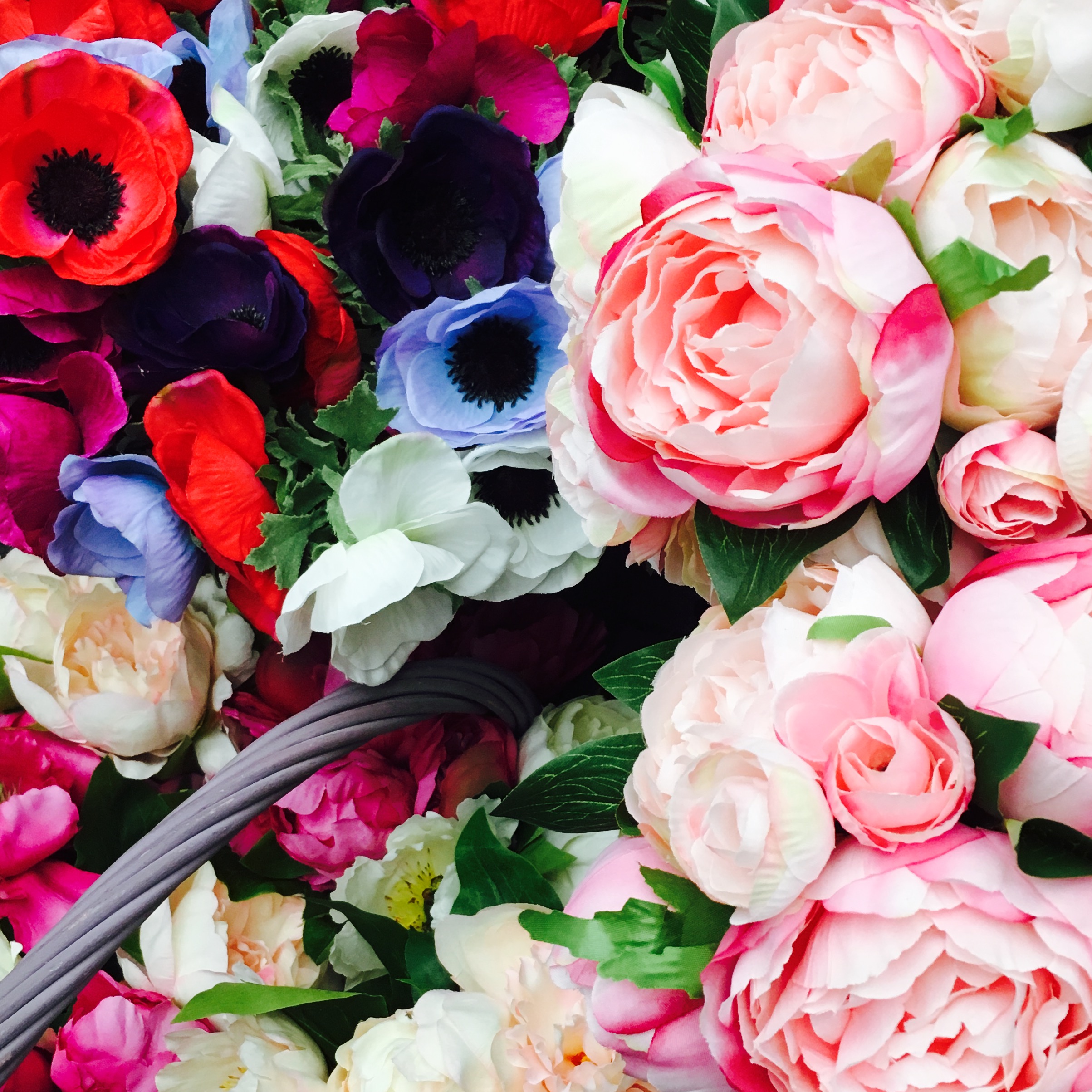 Beautiful silk flowers from The Garden Shop.