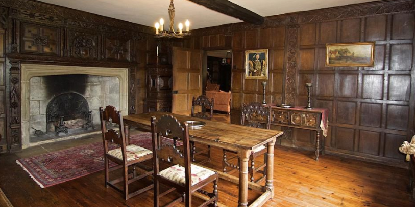 Stunning panelling in the dining room.