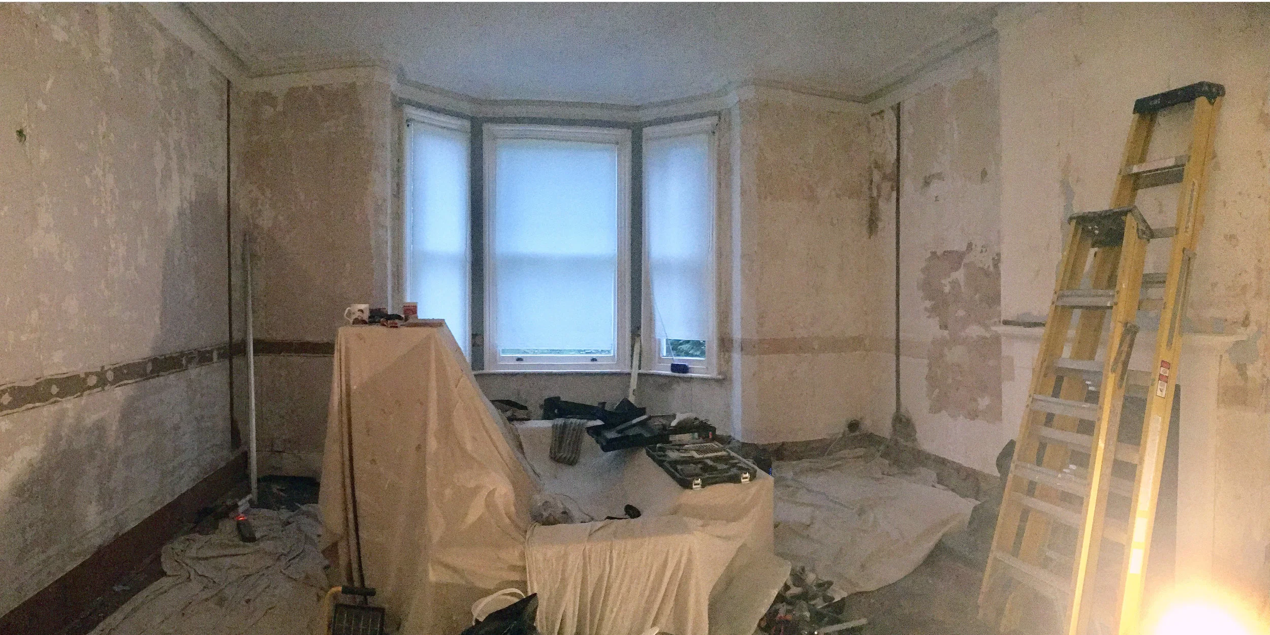 Reverse view of living room.