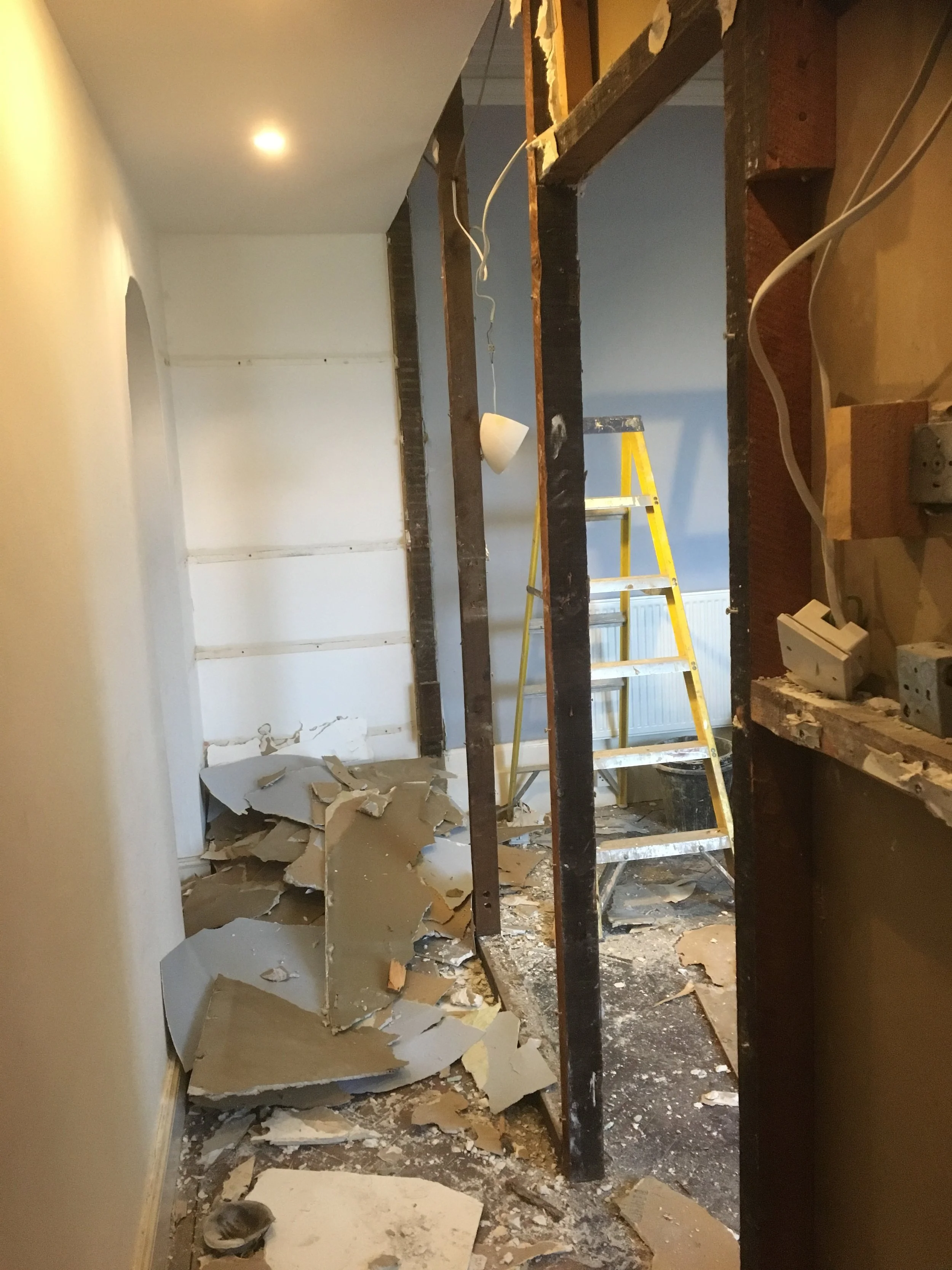 And the wall is gone!