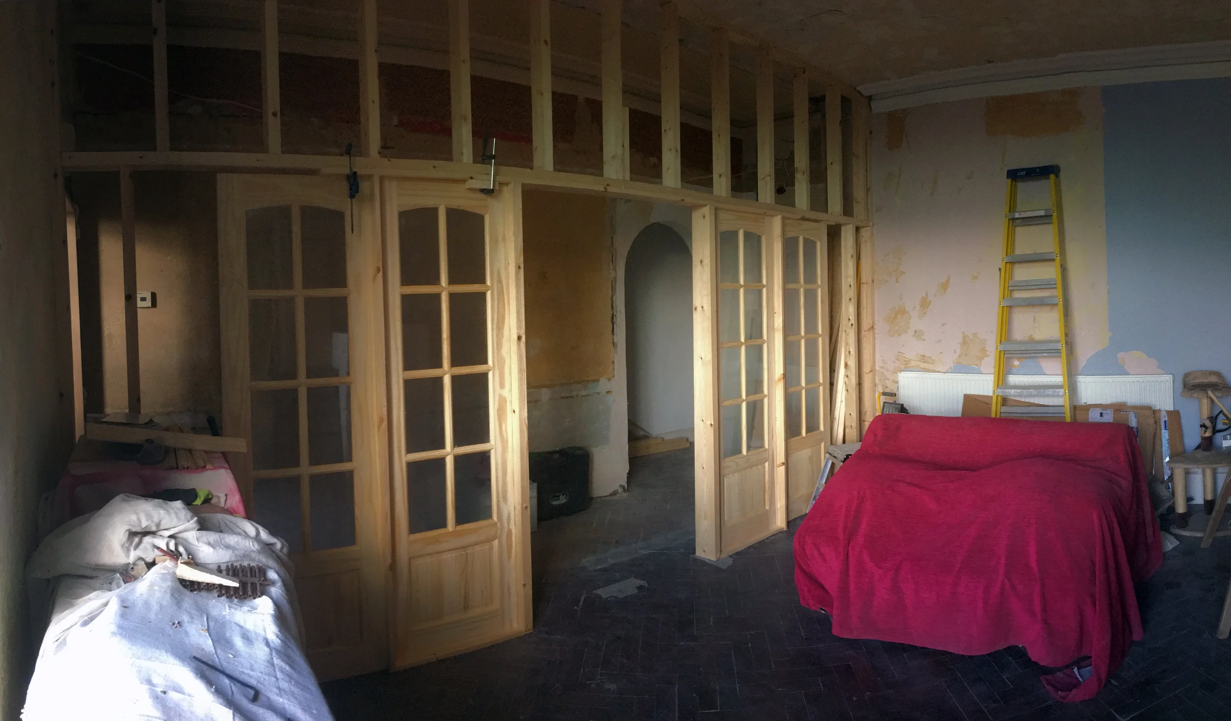 Doors and panels going in...