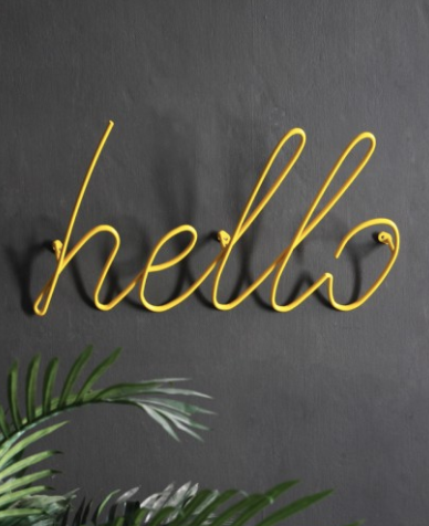 'Hello' coat rack, £38 - Rockett St George