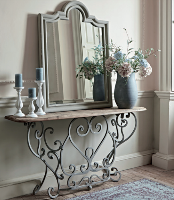 Ironwork console table, £1200.