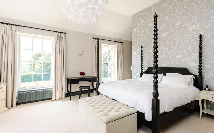 The serene master bedroom.