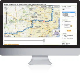 GPS Telematics installation for fleet tracking.
