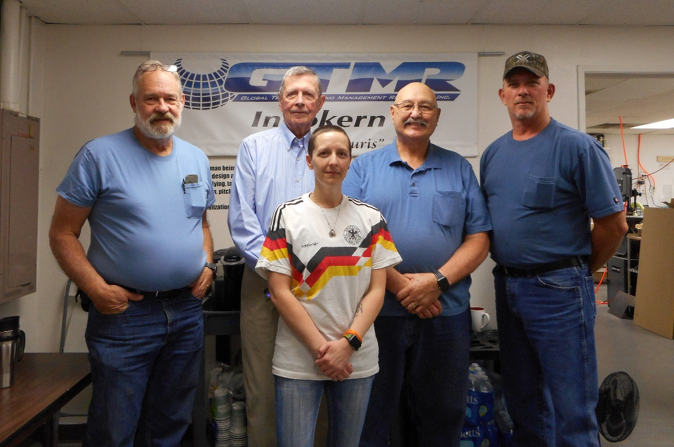 Pictured left to right (back row) – Doug Jones (Owner/Founder), Jim Hayes, John Talbot, Bob Best, (front) Vanessa Schmeiser. The rest of the team (not pictured) John Piri (Owner/Founder), Brent Nave, Bob Simmons, Dennis McKinney