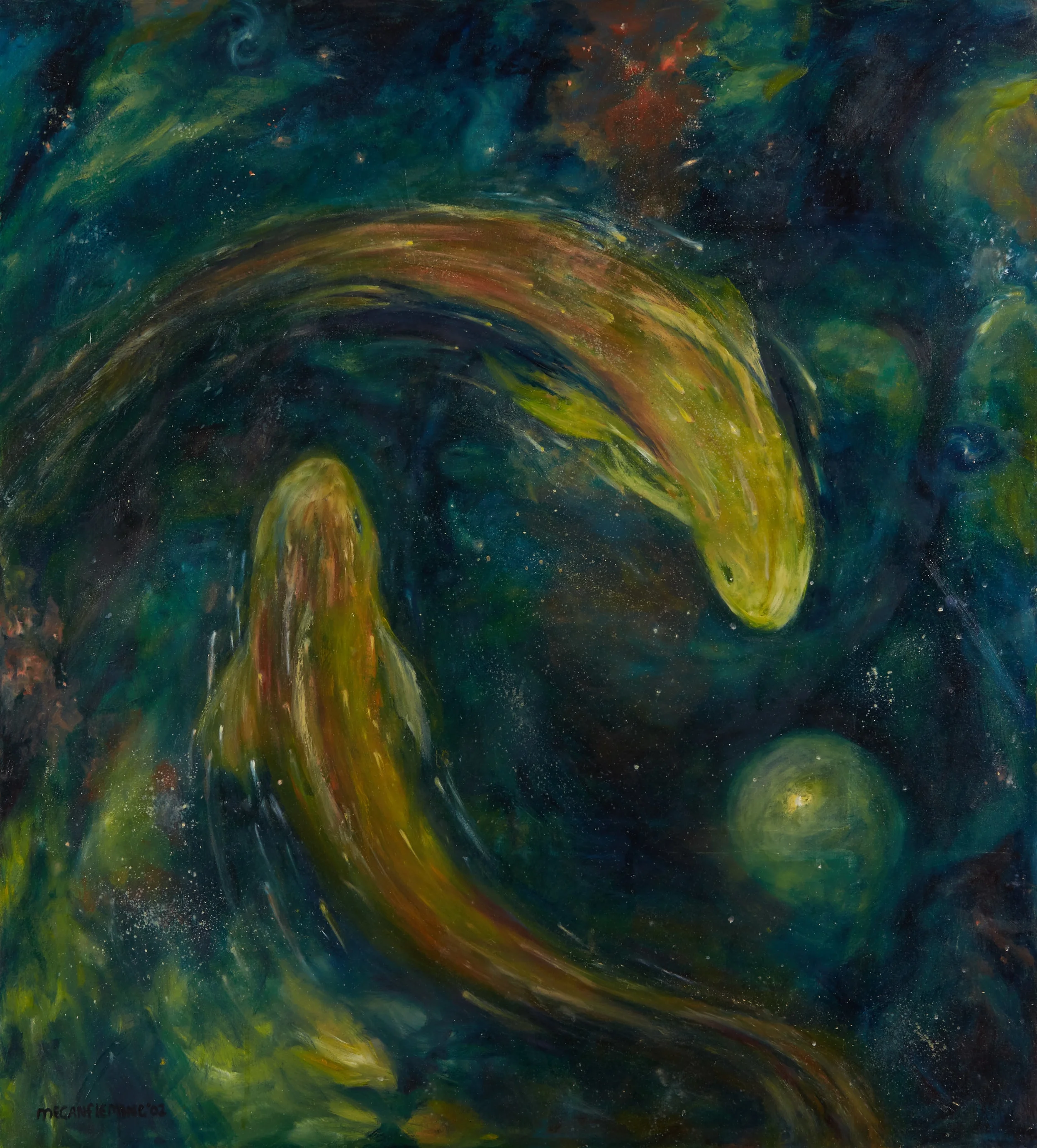 Two Cosmic Koi