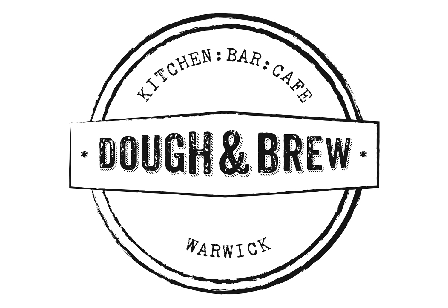 Dough & Brew's final brand identity, by The Usual Studio