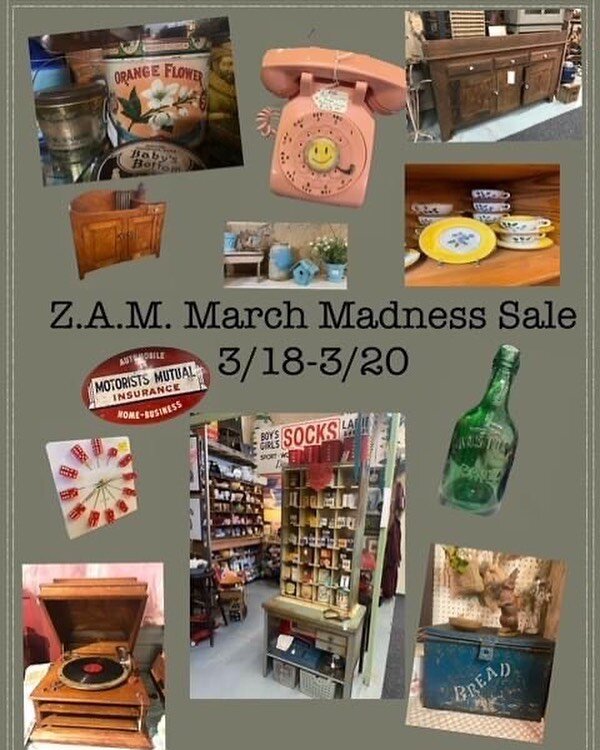 Who&rsquo;s ready for March Madness?? We are!! 🏀
We will be having our annual March Madness Sale this weekend Friday 3/18 - Sunday 3/20! There will be a store wide sale of 15% off everything over $10.00 unless marked firm!
Make sure to stop by this 