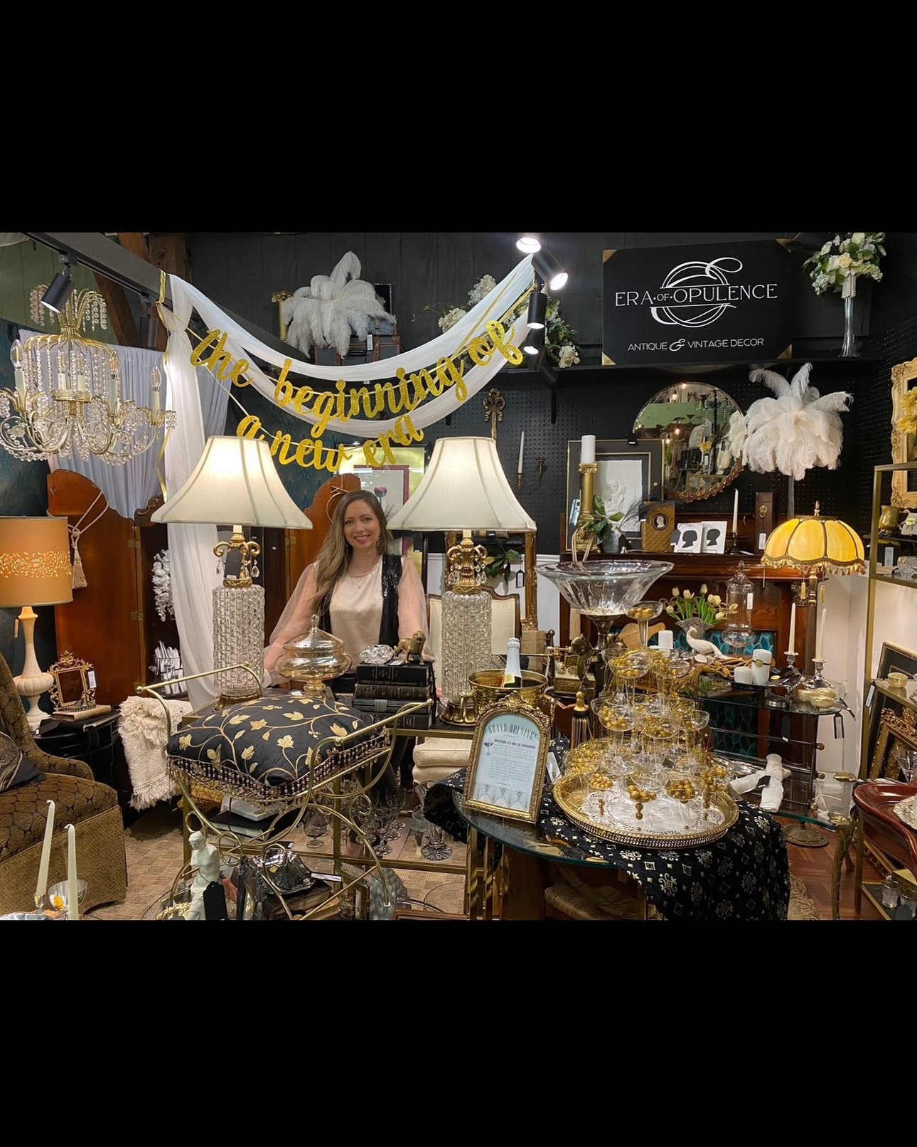 Join us in welcoming our newest addition to the ZAM family! 
Meet Erin! She is the proud owner of Era of Opulence. She along with her family spent a whole week getting their spaces ready for their Grand Opening this past weekend! Doesn&rsquo;t it loo