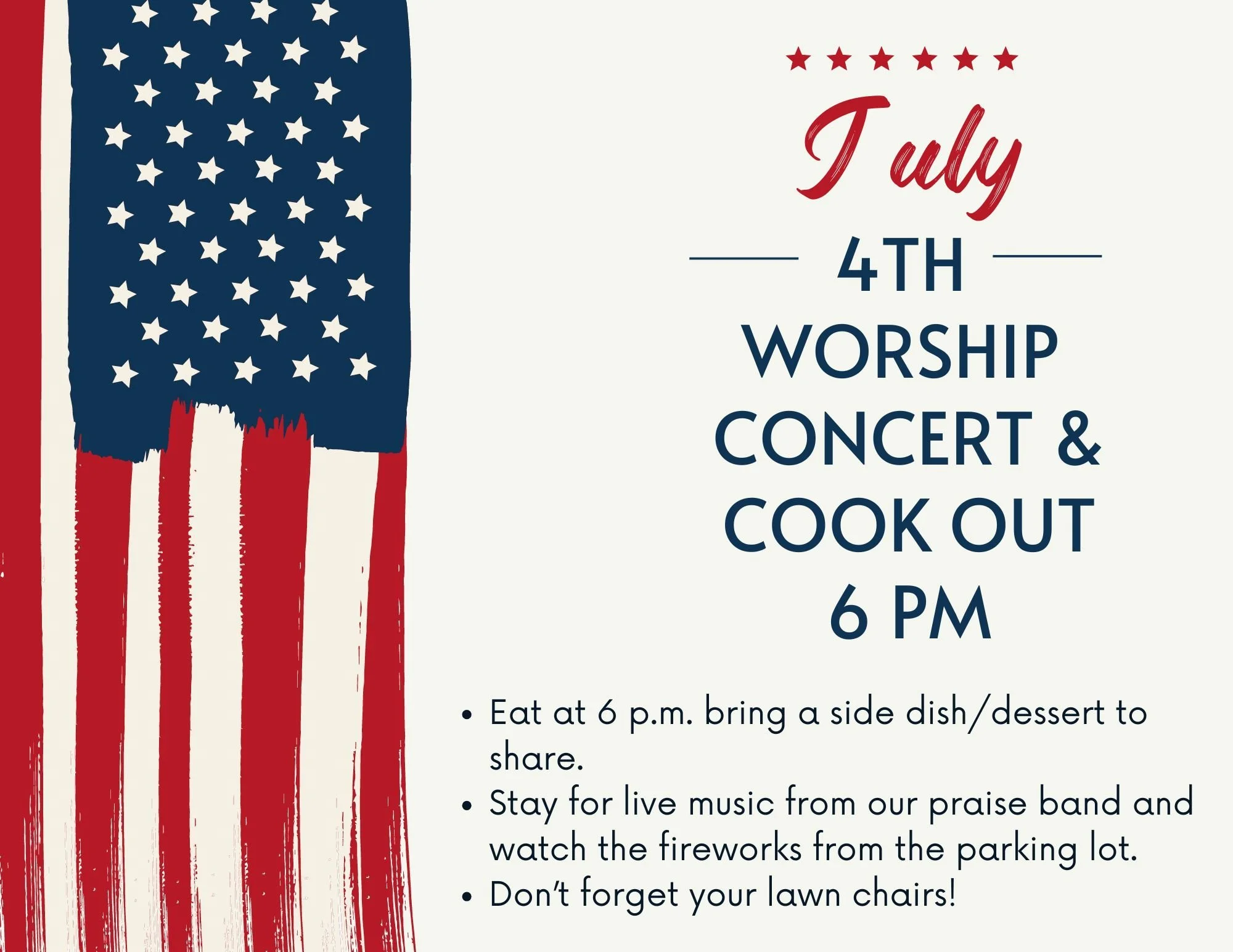 July 4th Cook Out and Concert
