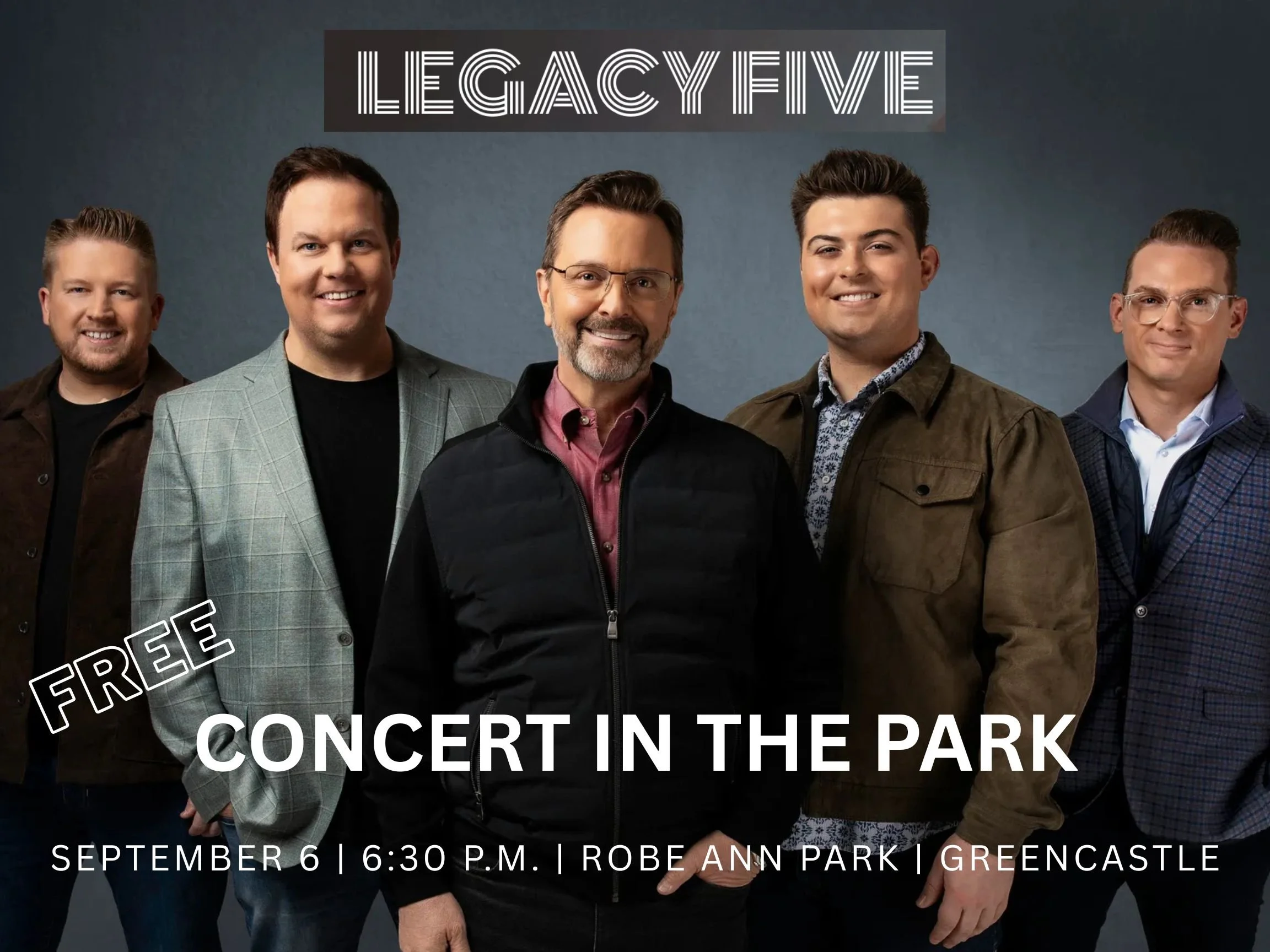 FREE concert at Robe Ann Park