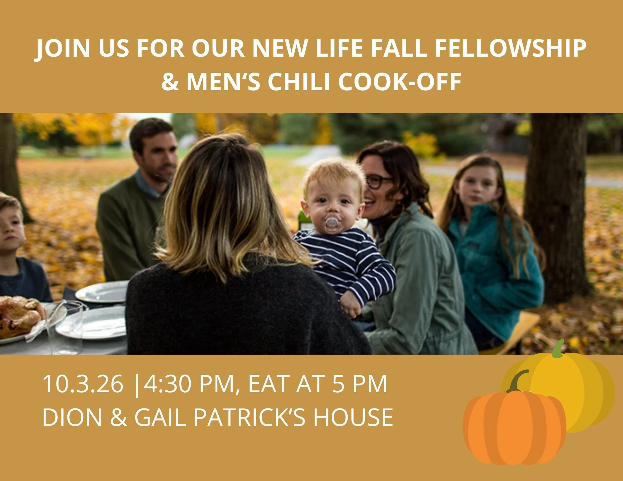 Fall Fellowship &amp; Men's Chili Cook-off