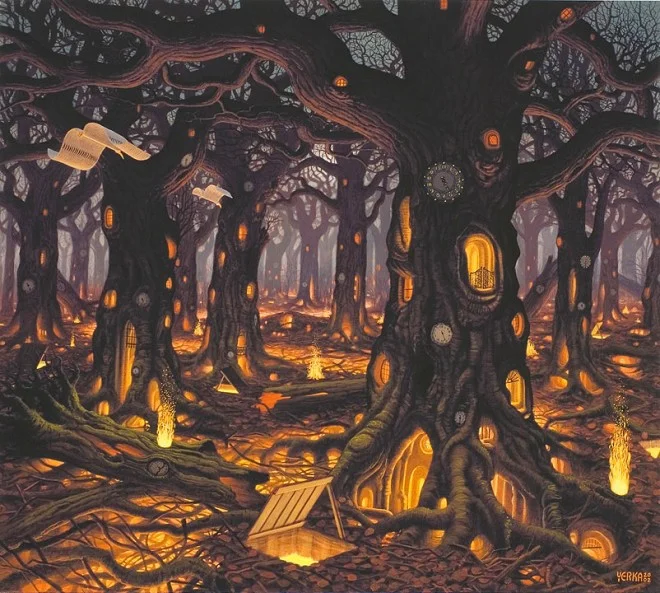 Dream World Painting by Jacek Yerka