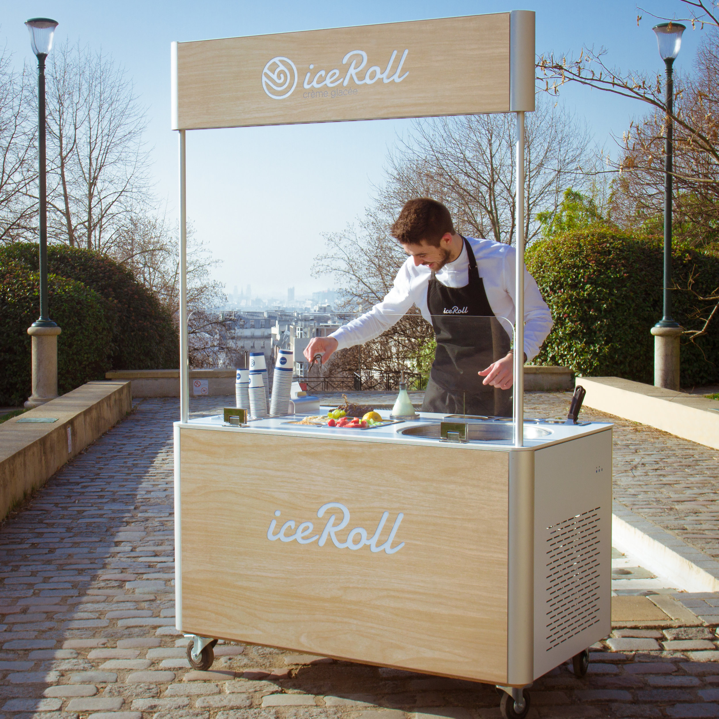 machine ice roll stand ice cream rolls machine