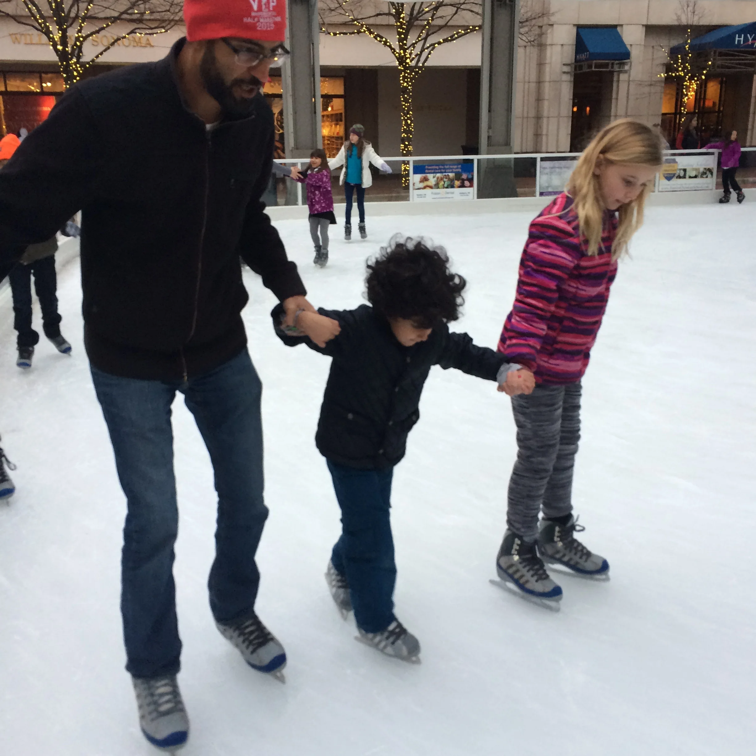 New to the ice and leaning on his team, he is not without fear but is on the cusp of joy.