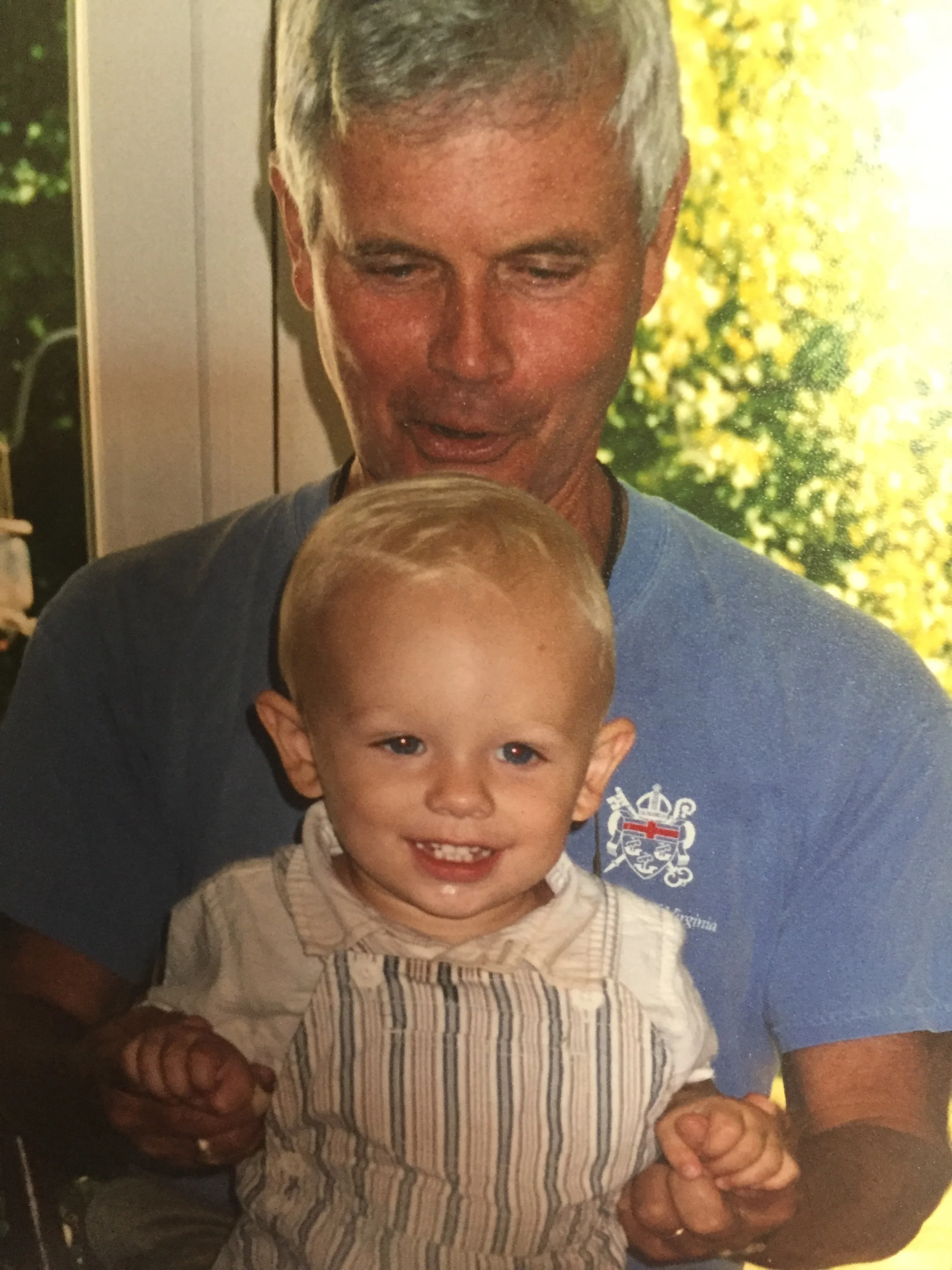 Sam at 1, with his Oompah.