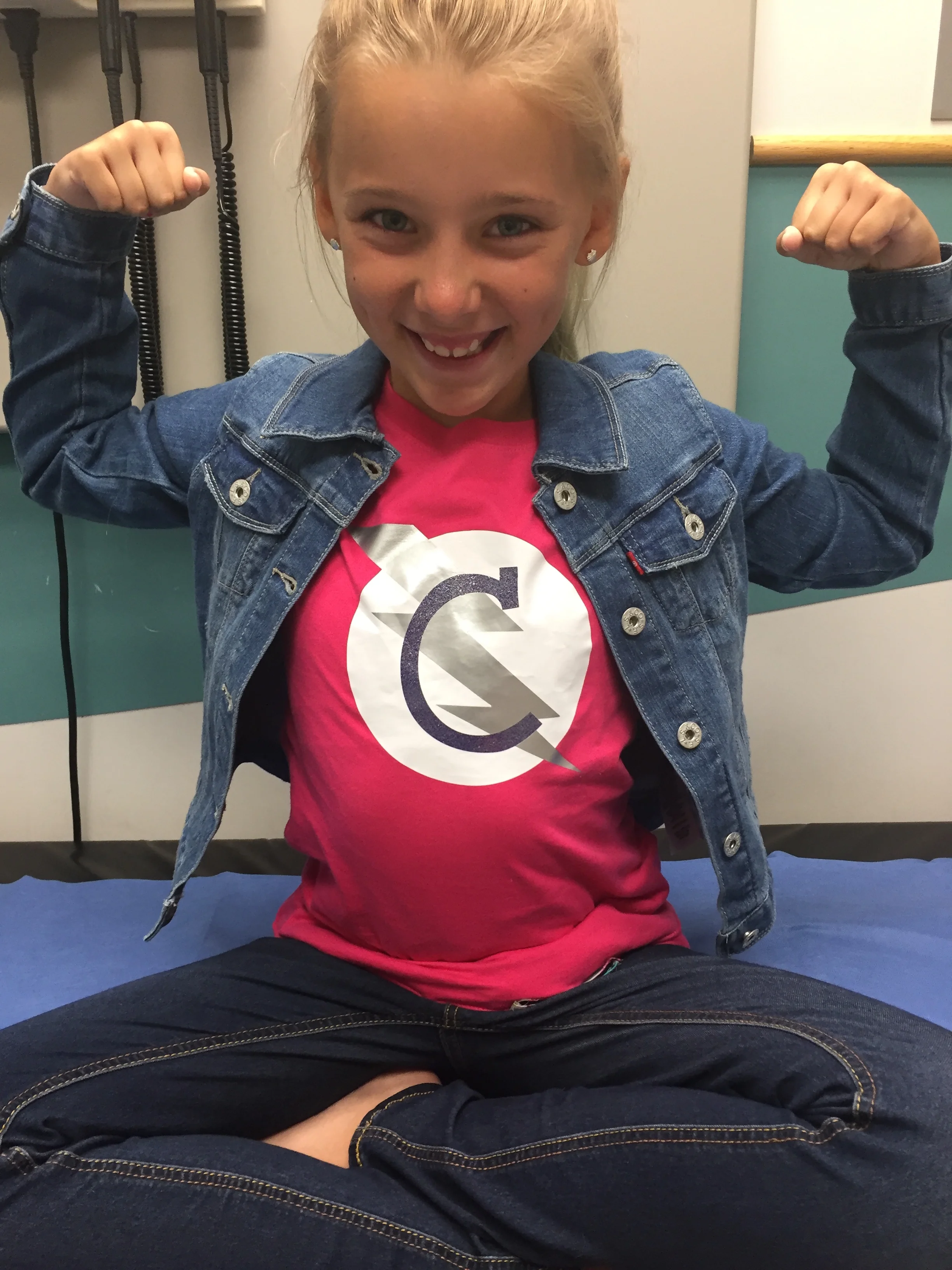 Super C at Riley Children's Hospital in Indianapolis, where we plan to only attend check ups from here on!
