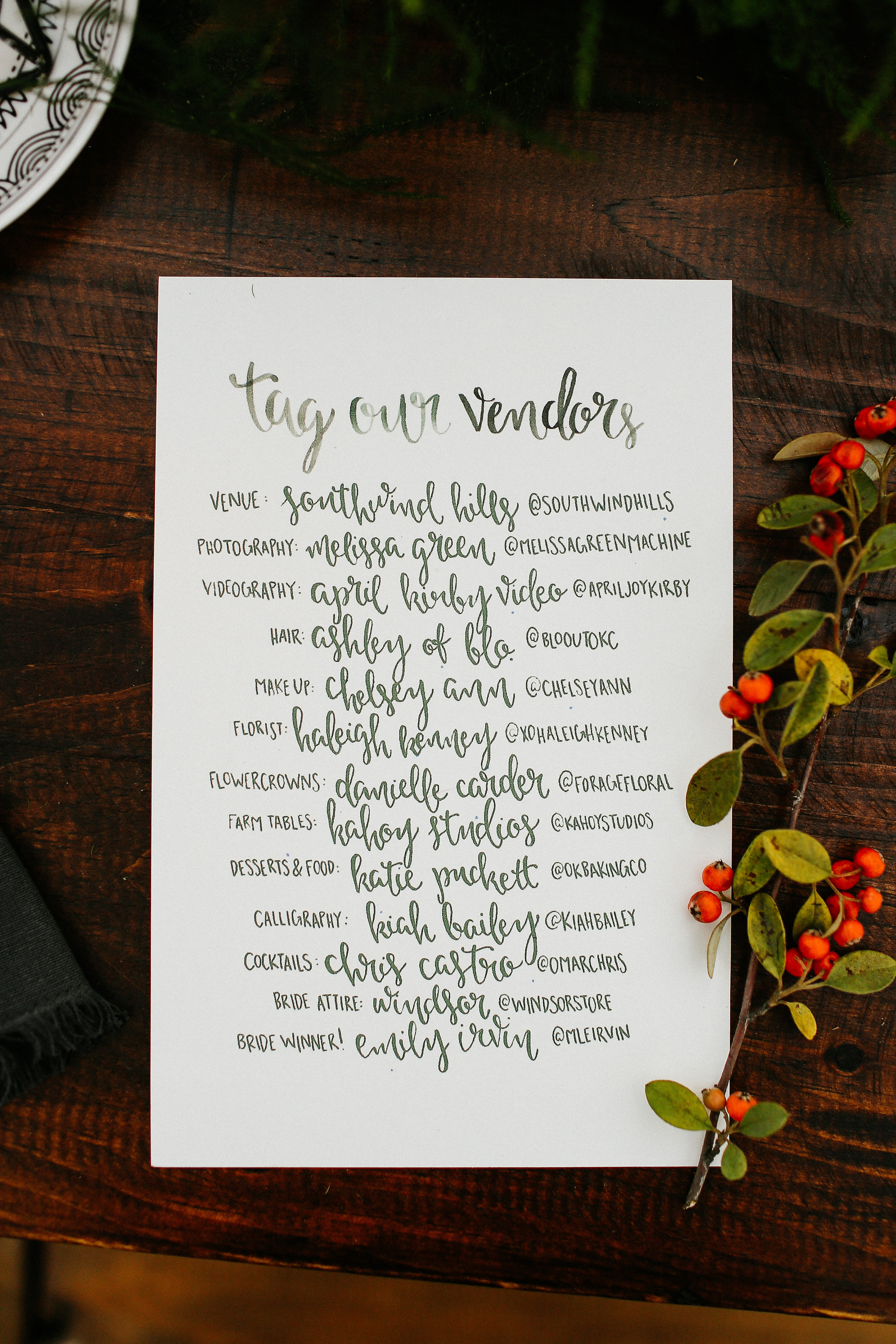 Winter Bridal Shower