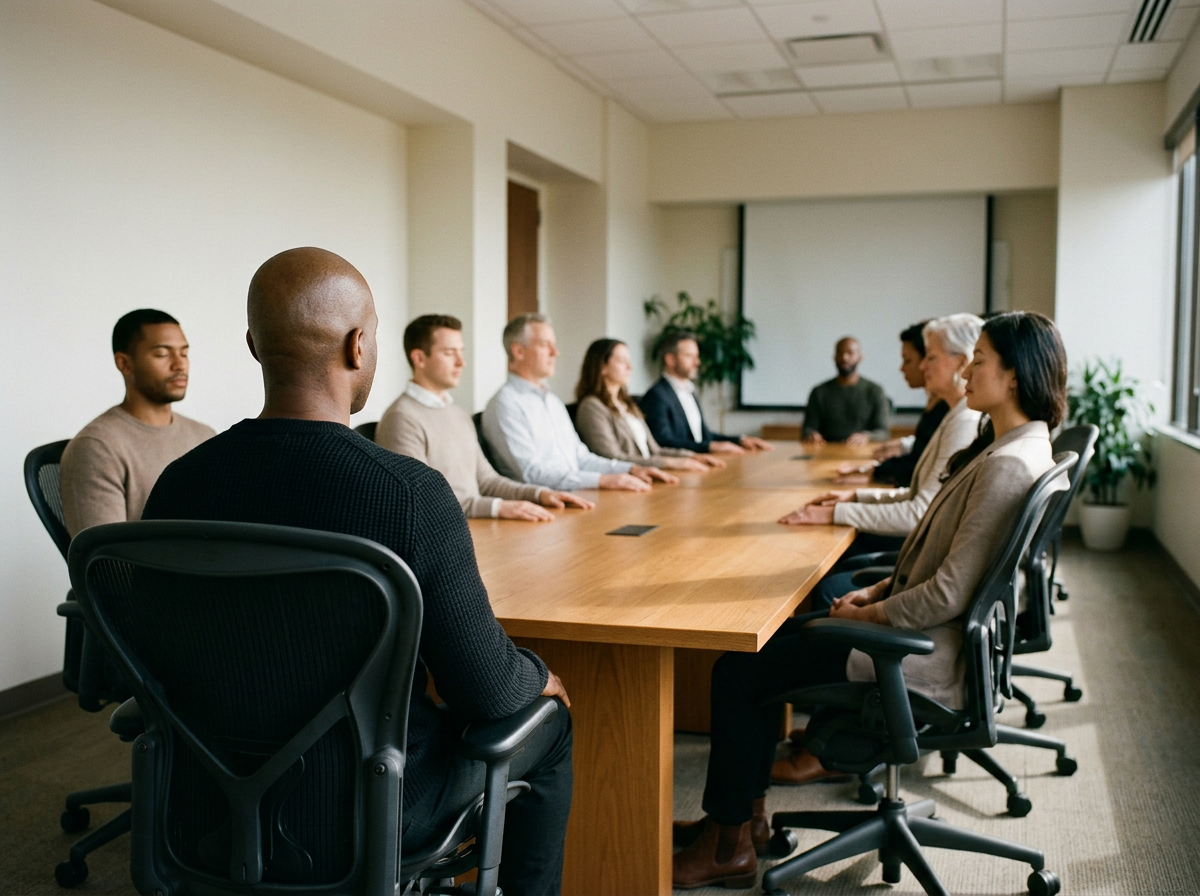Live, human-led mindfulness experiences for organizations.
