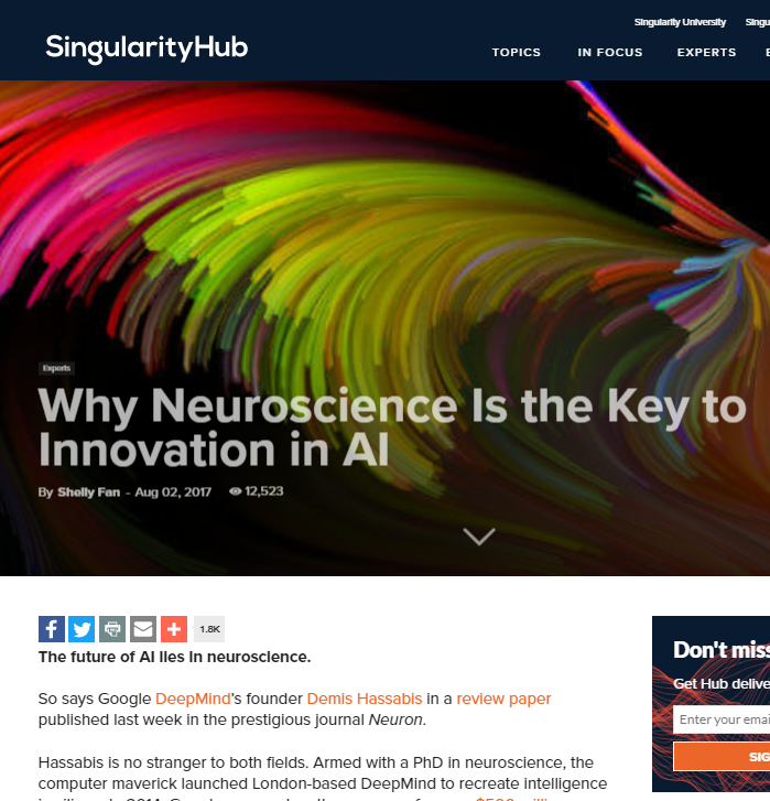 Neuroscience Is the Key to Innovation in AI