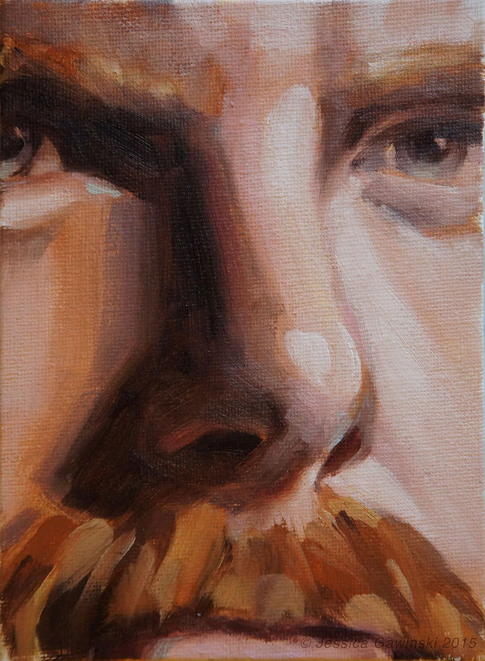 Alla Prima Nose Study in Oil by Jessica Gawinski.jpg