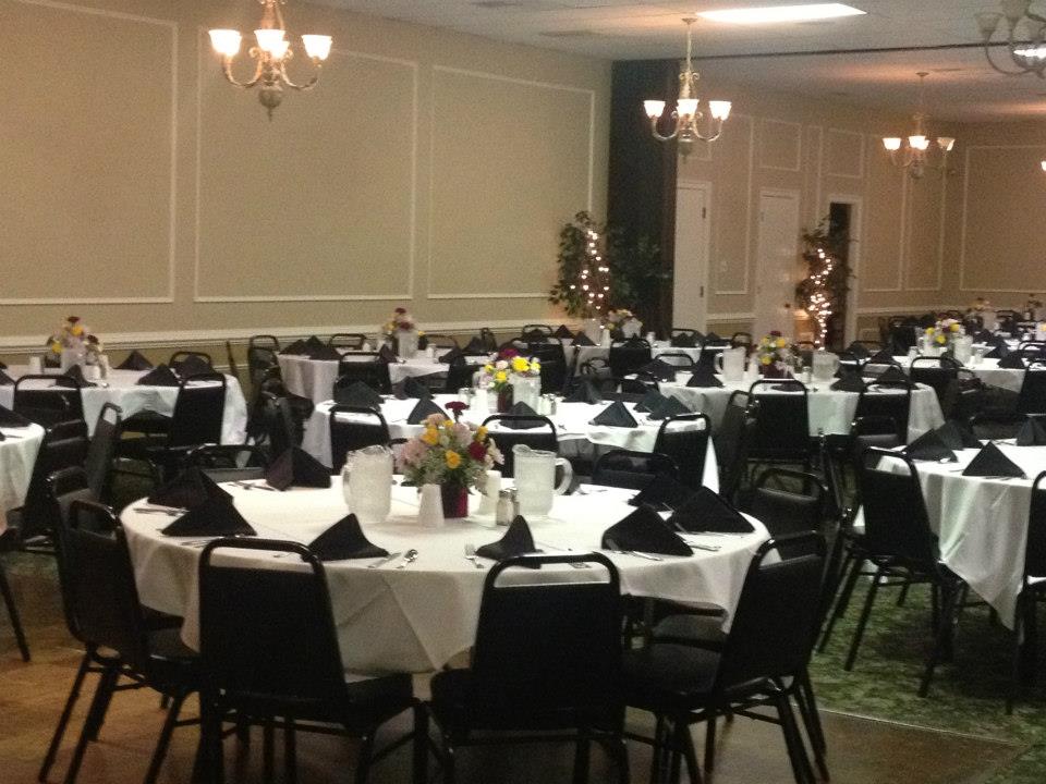 The Banquet Hall all set for someone's special day!
