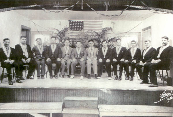Early meeting of the Italian Lodge Board, circa unknown