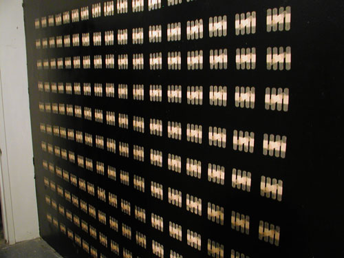 The 69, 280 Scars , Band -aid installation on wall, Local Project, LIC; New York